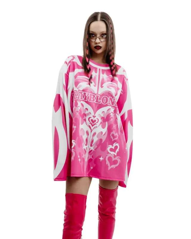 American Retro Jersey Street Love Loose Long Sleeve - Shop at LoveMi