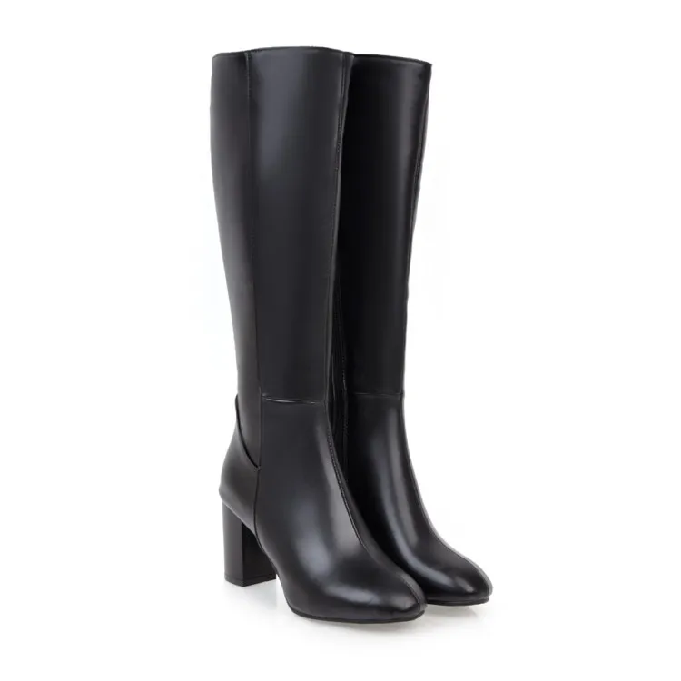 High-heeled Thigh Boot Over The Knee Women - Black