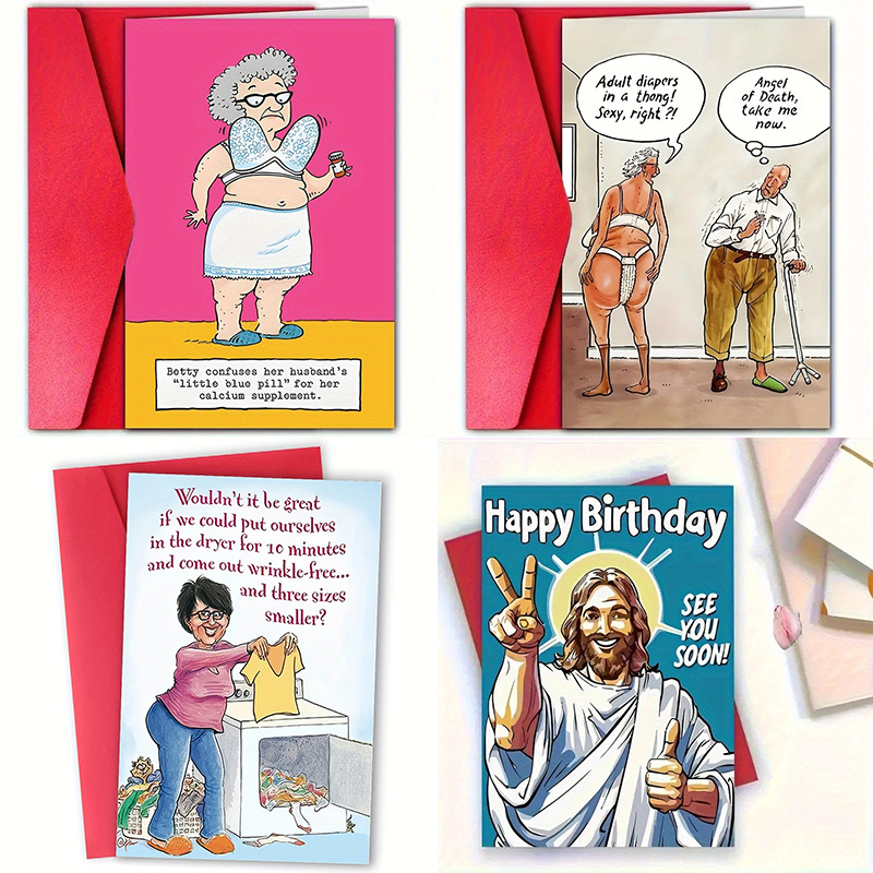 Funny Birthday Card With Envelope Gag-themed Greeting Card For A Hilarious Gift