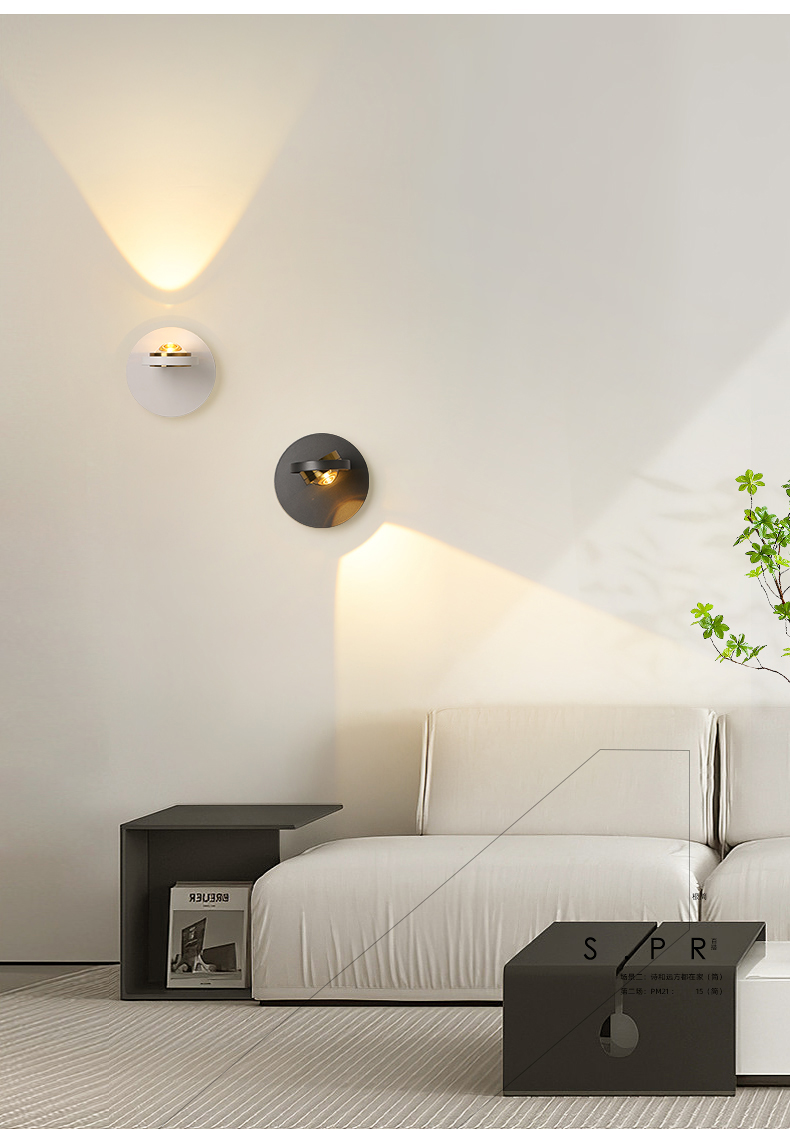 Title 4, Minimalist Wall Lamp for Bedroom Bedside Eye Pr...