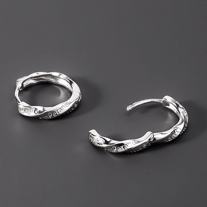 Earrings Men's Trendy Niche Single Fashion Letters