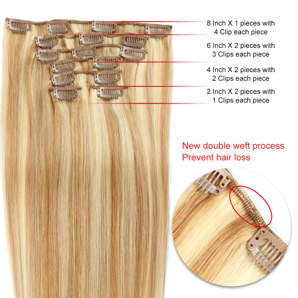 Long Straight Hair Clip For European And American Women