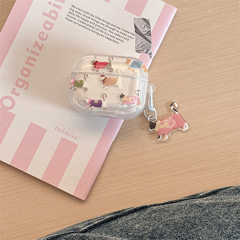 Gradient Sausage Dog Bluetooth Wireless 123 Generation Earphone Sleeves Protective Case - Image 6