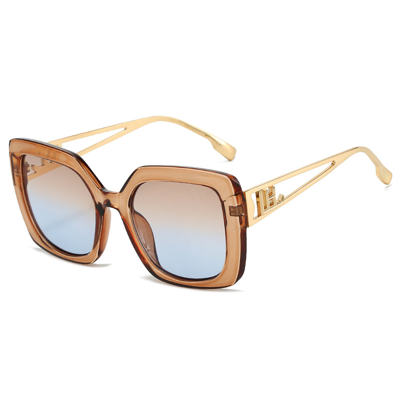 Fashion Sunglasses Women's Personality Square Sunglasses Blue - Shop at LoveMi