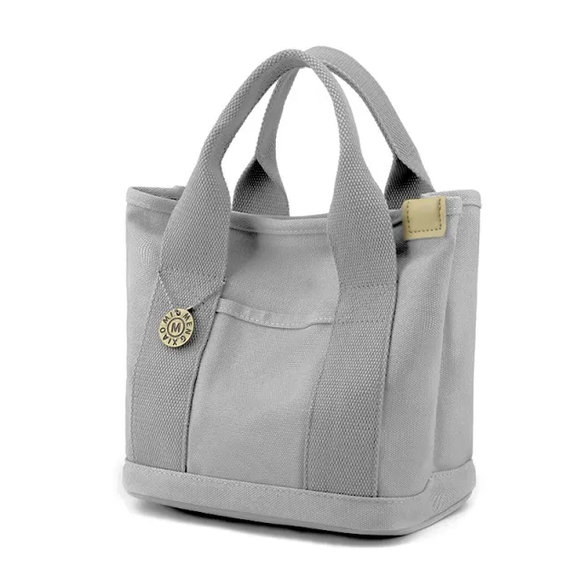 Outdoor Small Clutch Large Capacity Canvas Reticule Gray - Shop at LoveMi