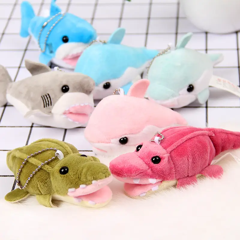Plush Toy Whale Doll Finger Puppets Doll Backpack Pendant
