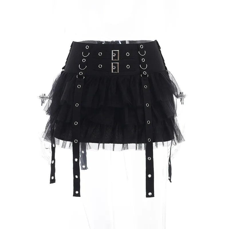 Summer New Dark Fashion Fashionmonger All-matching Slim Fit Cake Dress Women - Black