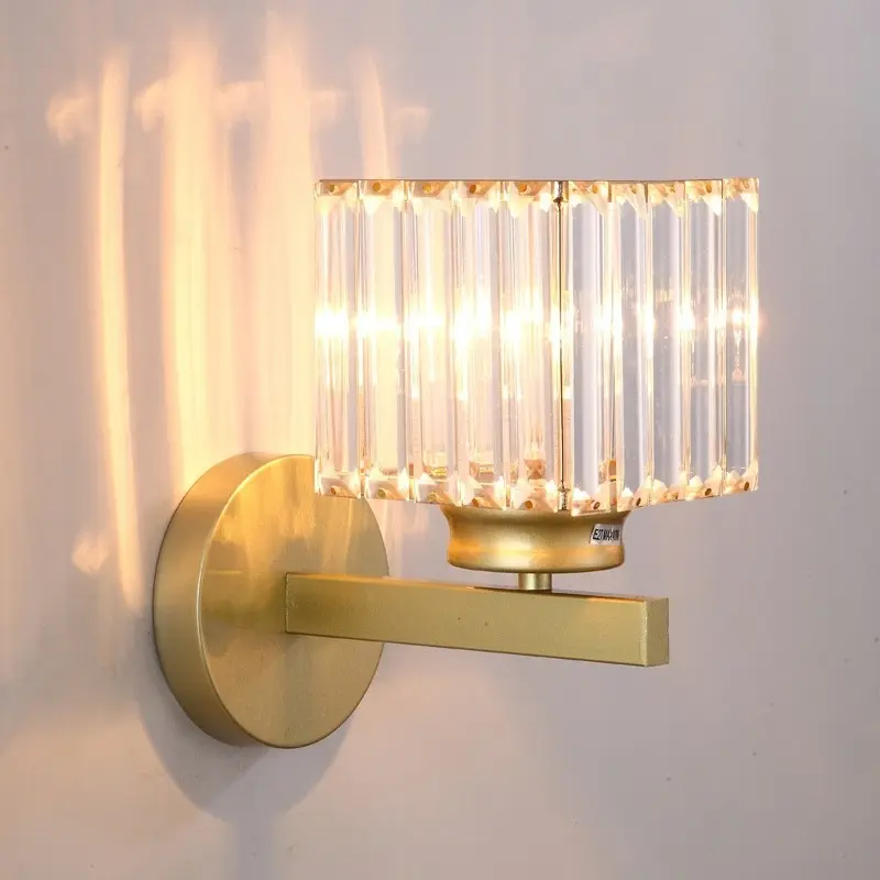 American Crystal Wall Lamp Simple Post-modern Living