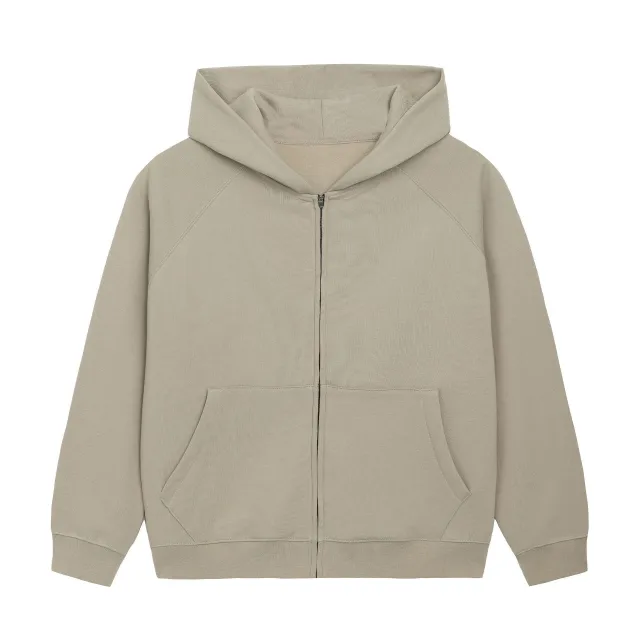 Self owned Fashion Brand Net Board FOG High Street Hooded Zipper Sweatshirt Ins Camel - Shop at LoveMi