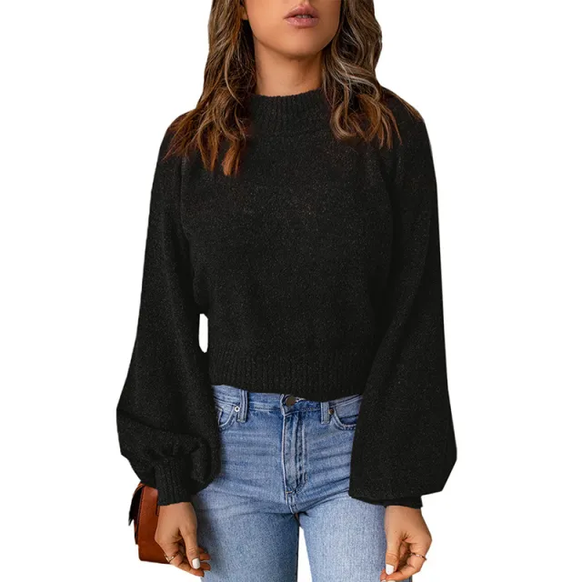 Women's Casual All matching Knitted Sweater Lc2722191 Black - Shop at LoveMi