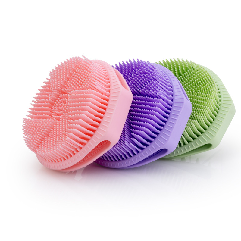 Double-sided Dial Silicone Bath Brush
