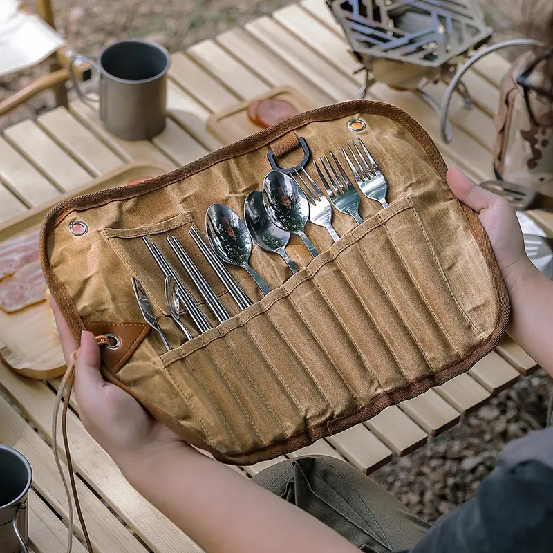 Portable Creative Outdoor Tableware Storage Bag