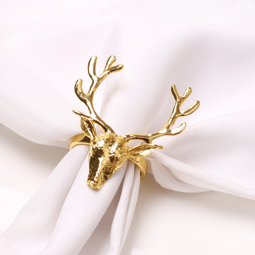 Title 1, Elk Napkin Ring Deer Head Napkin Ring