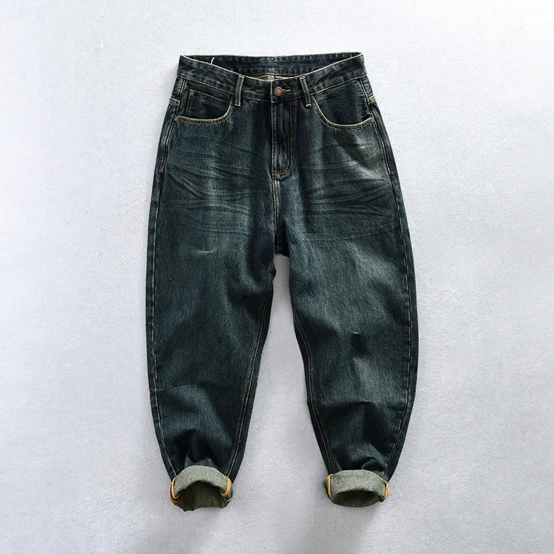 Men's Retro Straight Type Casual Jeans