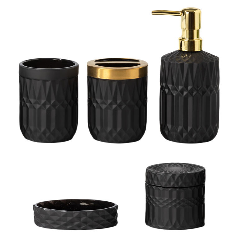 Light-luxury Glass Dispensers For Bathroom Lotions And Hand Soap