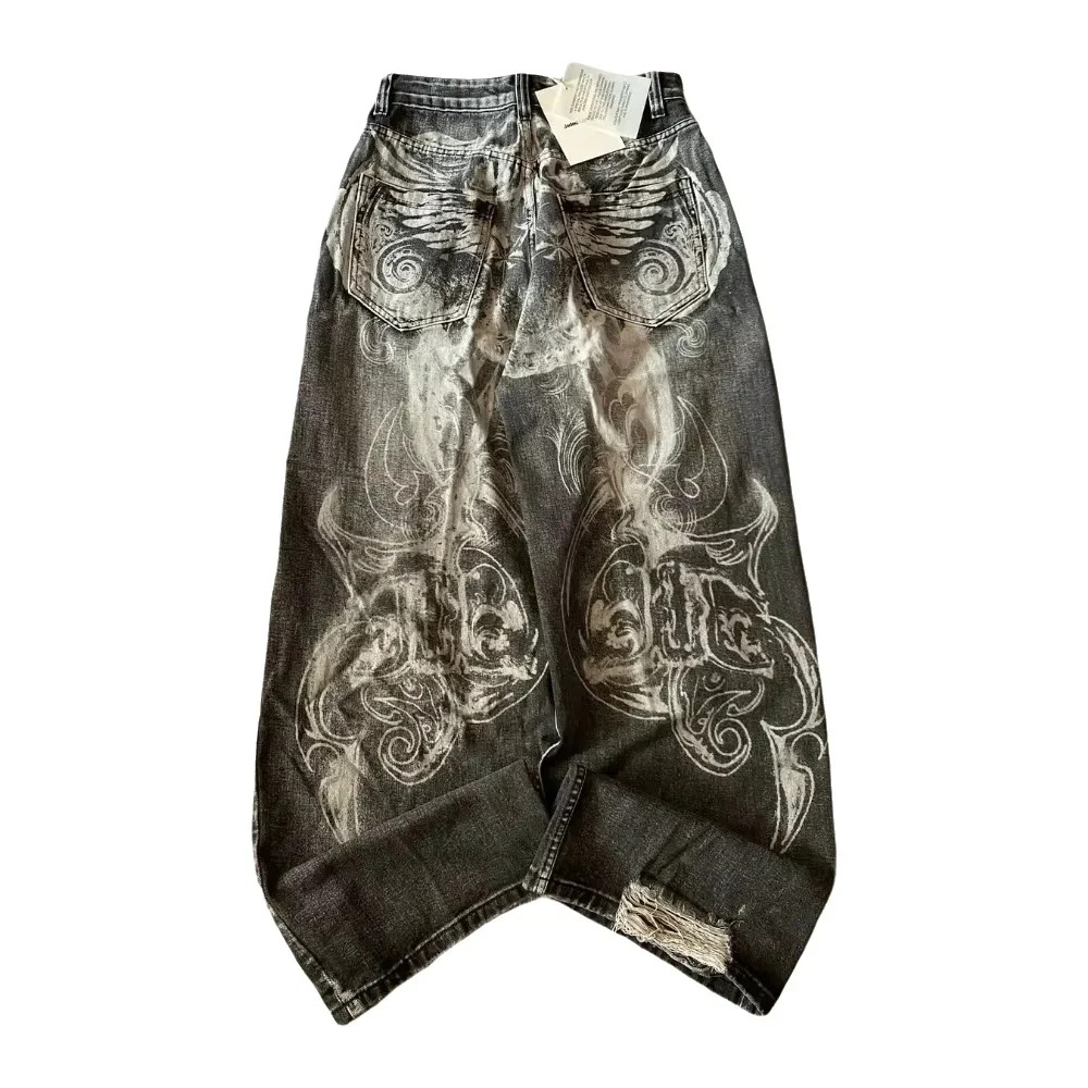 Women's Retro Loose European And American New Washed Denim Jeans