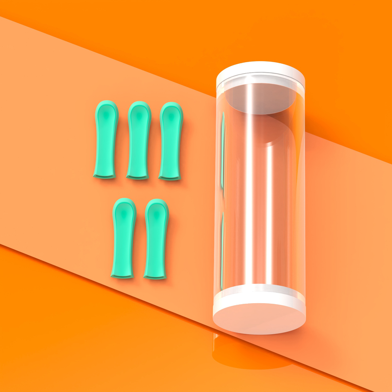 5-Piece Silicone-Silicone-Eyed Visual Ear-Picking Spoon With Endoscope For Ear Cleaning