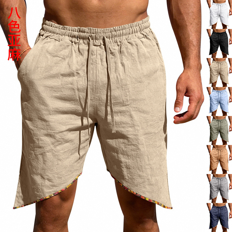 Men's Linen Loose Beach Casual Shorts