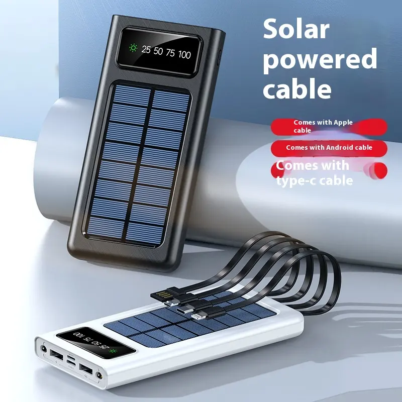With Cable Four-wire Solar Energy Portable Battery