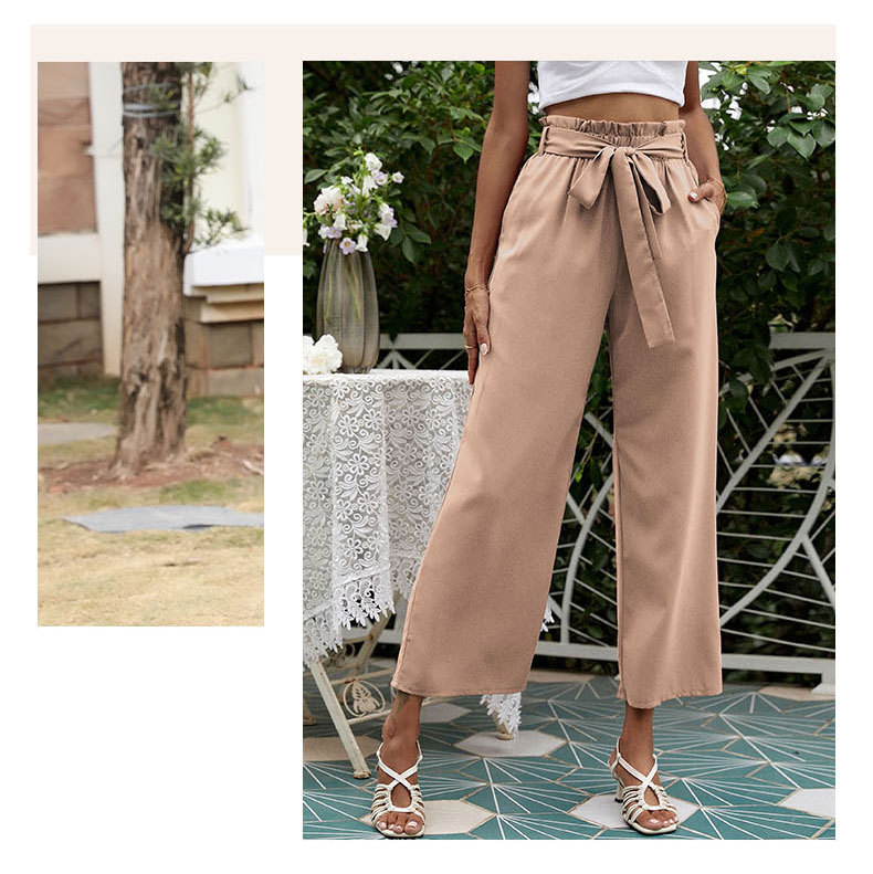 Title 16, New Womens High Waist Fashion Casual Wide Leg ...