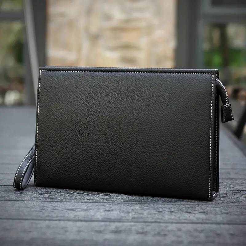 New Clutch Men's Briefcase Soft Leather Fashion