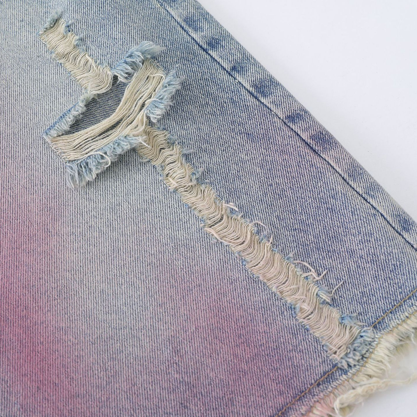 American Retro Worn Looking Washed-out Casual Jeans For Men And Women