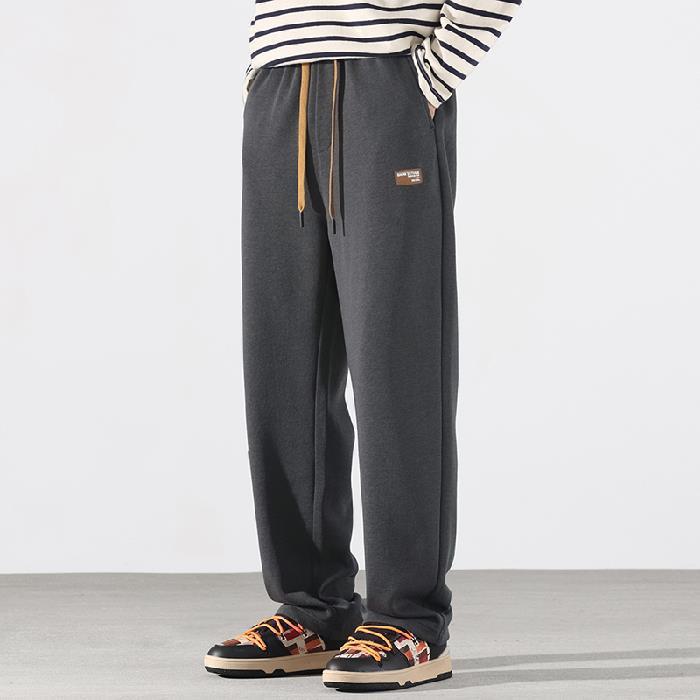 Spring And Summer New Knitted Japanese Loose Straight Mop Casual Pants - Image 3