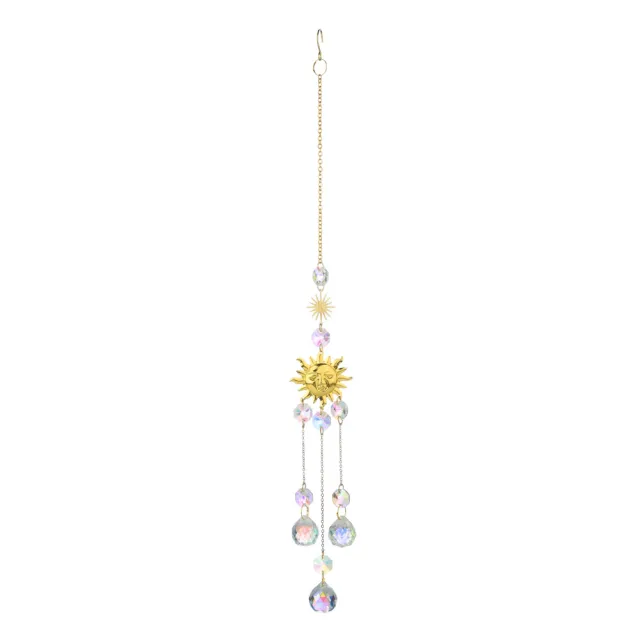 Garden Decoration Sunshine Catcher Crystal Pendant Smiley Sun Crystal Ball - Shop at LoveMi