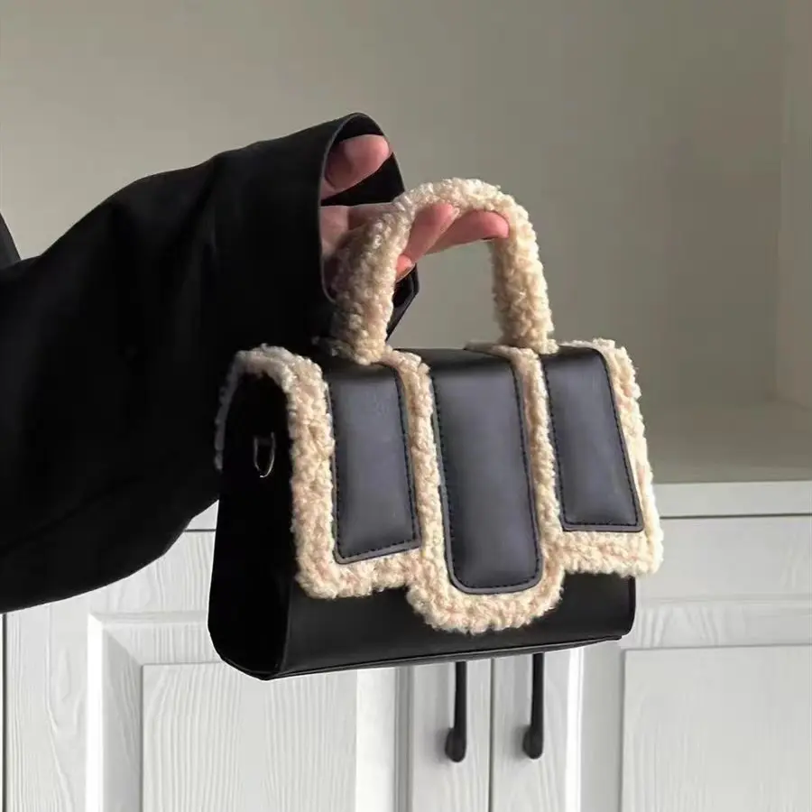 Lamb Wool Portable and Fashion Crossbody Bag
