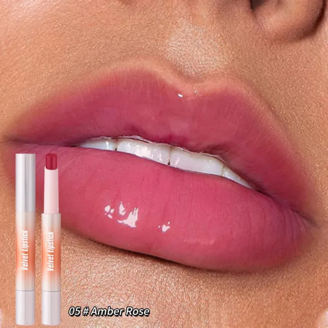 Velvet Air Matte Finish Lipstick No Stain On Cup Amber Rose - Shop at LoveMi