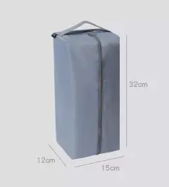 Travel Portable Clothing Shoe Storage Bag - Light Grey - View 1
