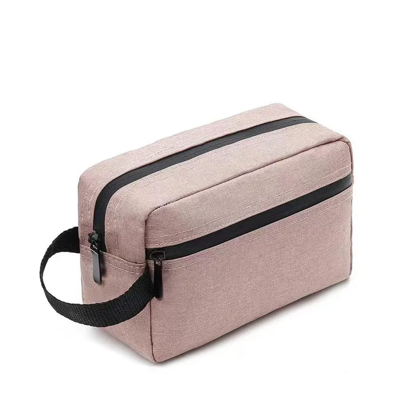 Oxford Cloth Waterproof Wash Multi-functional Portable Clutch Large Capacity Storage Bag - Pink