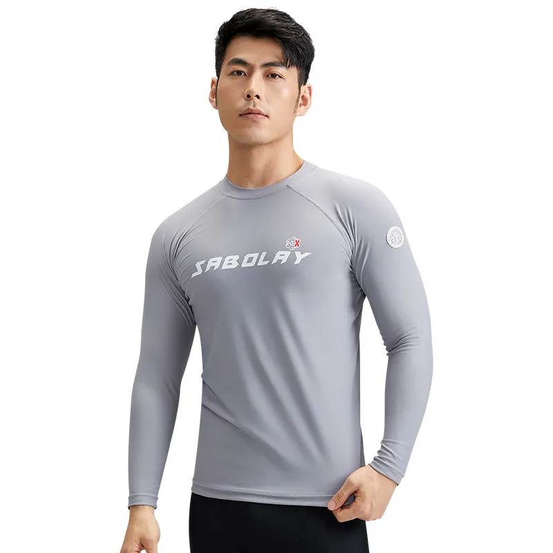 Men's Swimsuit Split Sun-proof And Breathable - Gray