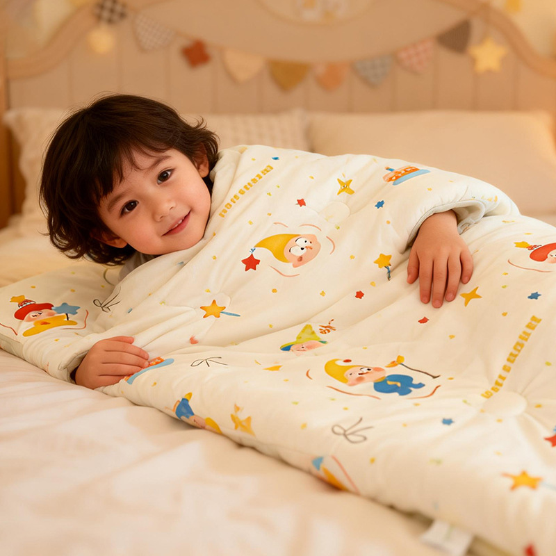 Children's Sleeping Bag Soft Cotton Quilt For Elementary School Students