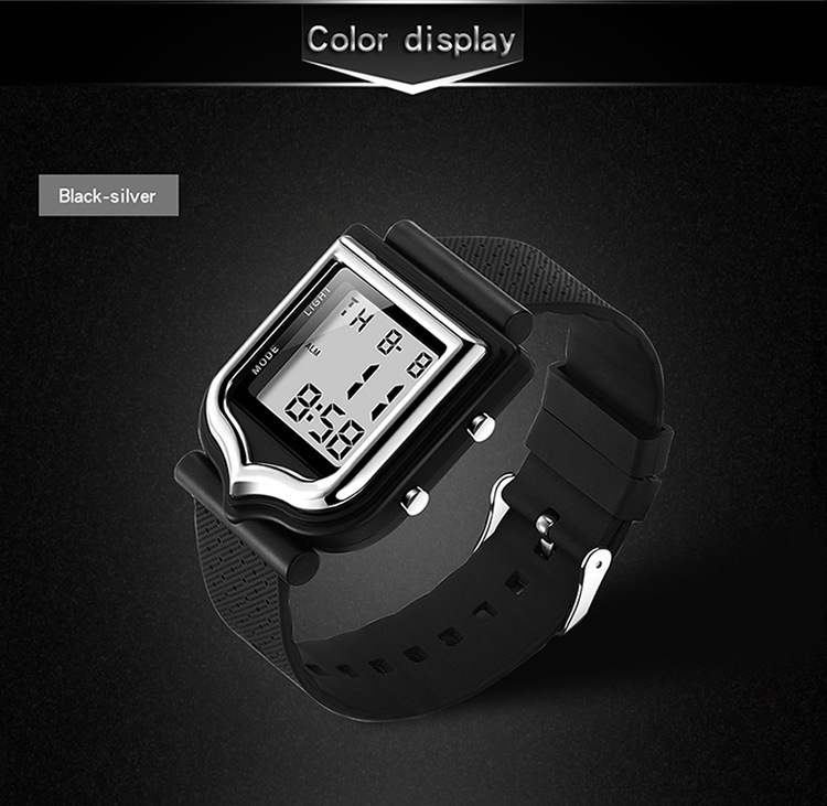 Sanda 388 Stylish Fashionable Square Outdoor Sports Digital Watch