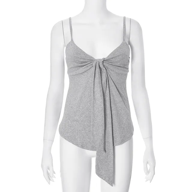 Fashion New Solid Color Sling Top For Women Gray - Shop at LoveMi
