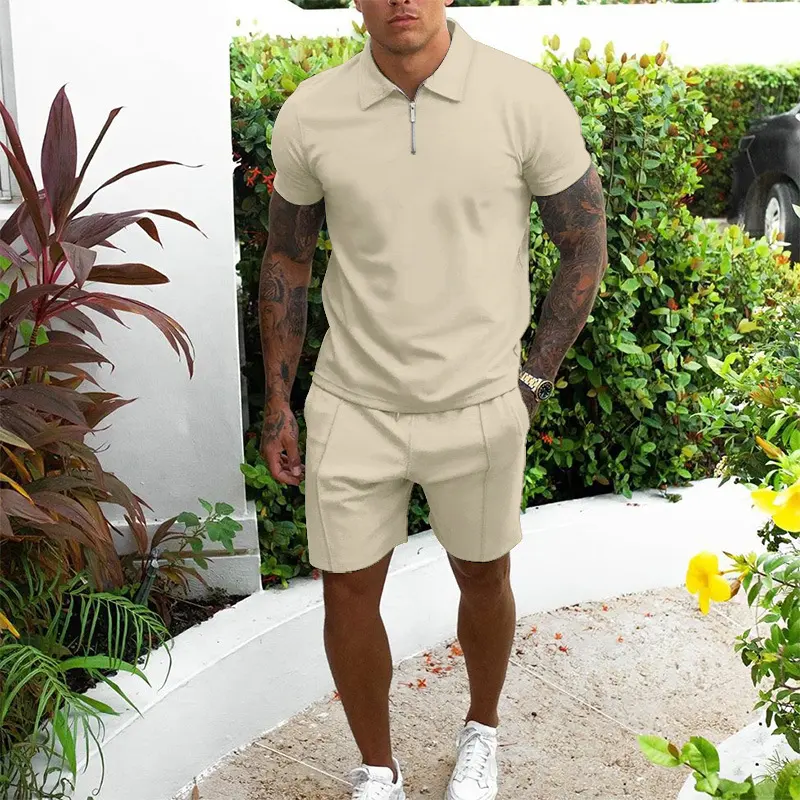 Men's Short-sleeved Shorts Casual Suit Two-piece