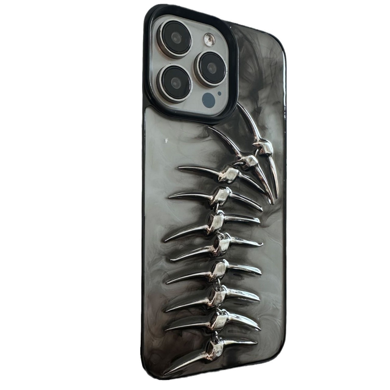 Personality Smudges Fishbone Phone Case - Image 4