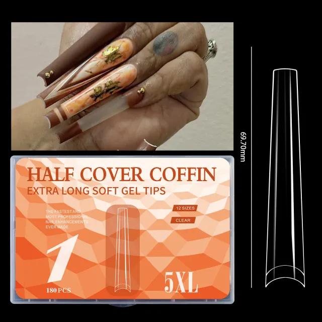 Fashionable And Personalized Extended French Nail Tips Traceless Nail Piece01 - Shop at LoveMi