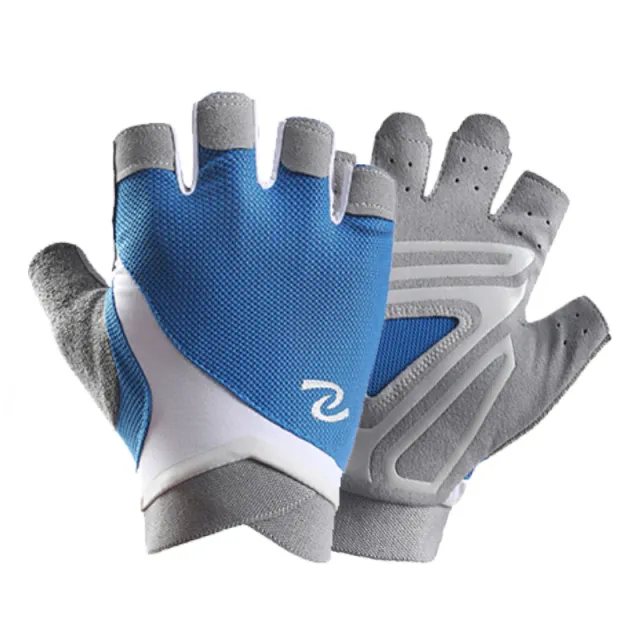Fitness Training Shock absorbing Half Finger Gloves Blue - Shop at LoveMi