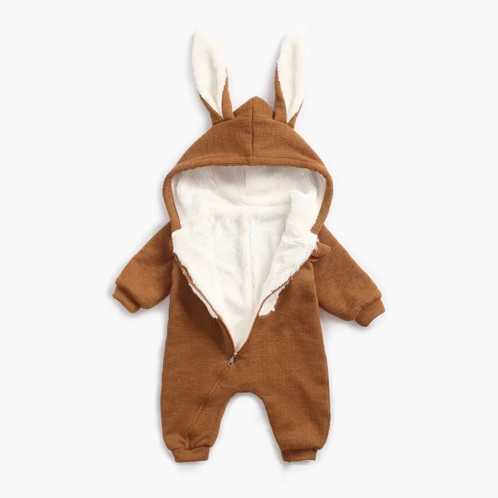 Autumn And Winter Baby Hooded Jumpsuit