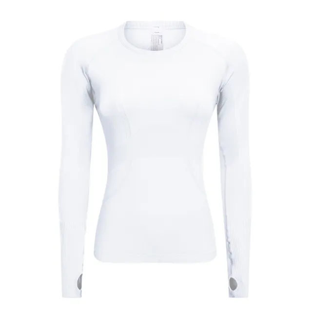 Breathable Exercise Top Women's Stretch Slim fit Yoga Wear White - Shop at LoveMi