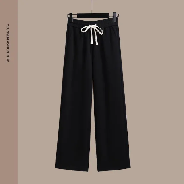 Spring Women's Clothing Student Hoodie Set Preppy style Straight leg Pants K02 Pants S - Shop at LoveMi