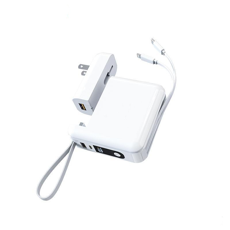 Super Fast Charge With Cable AC Plug 20000 MA Large Capacity Power Bank Wholesale Customization 6