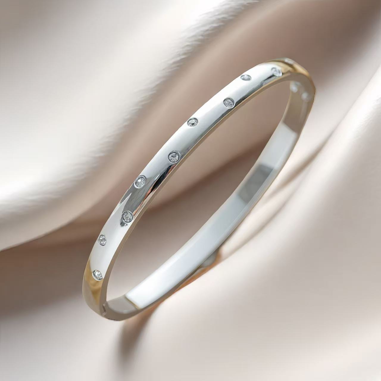Stainless Steel Tennis Bracelet, picture 2 of 3