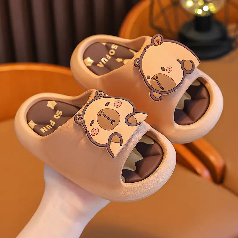 Non-slip Cute Slippers For Boys And Girls To Wear At Home While Bathing