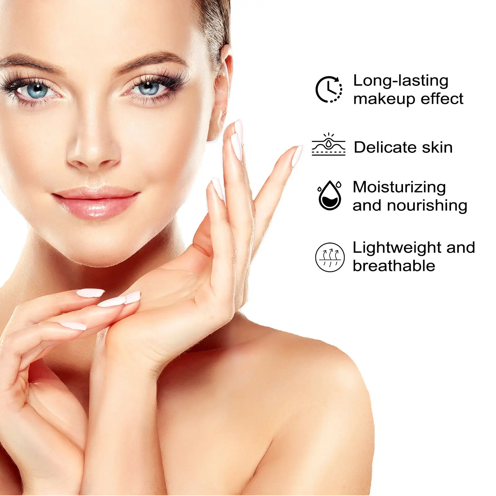 Skin Protection Lightweight Breathable Durable Not Easy To Makeup Natural Concealing And Setting Makeup Powder