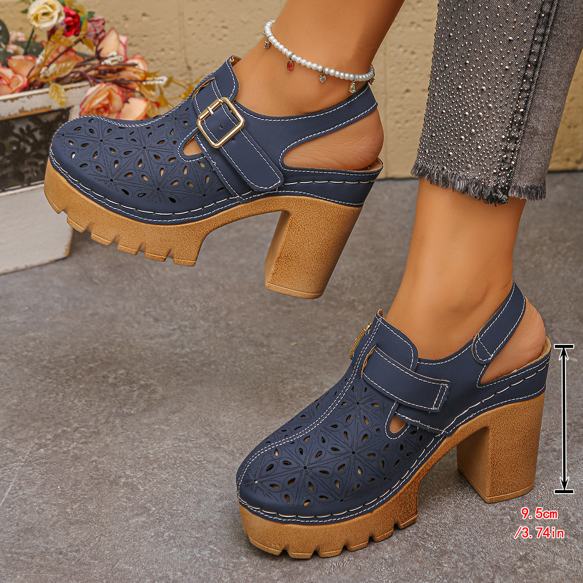 Metal Hollow-Out Sandals, picture 6 of 6