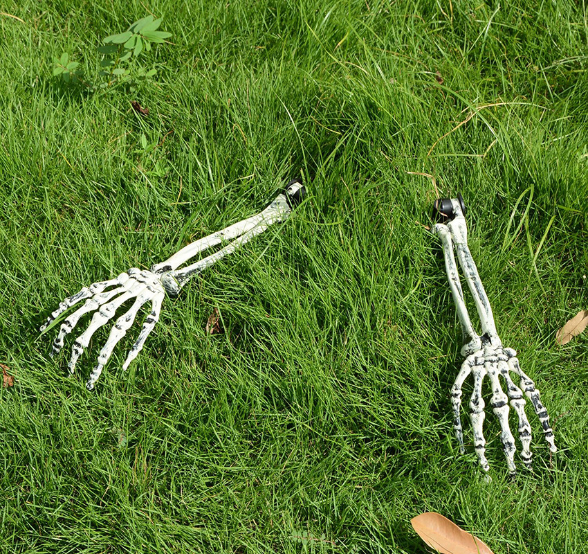 Title 8, Halloween Decorations Simulation Hand Bone Skel...