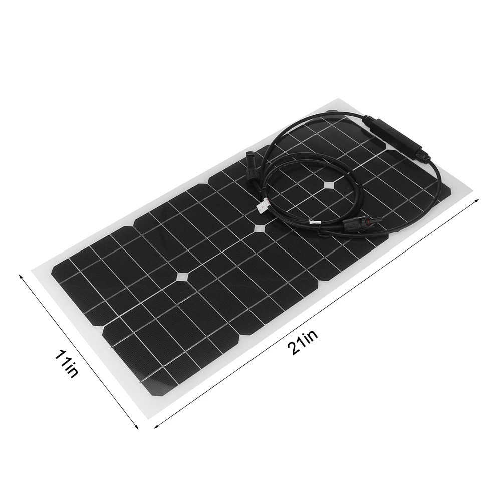 Title 2, Kit Cargador Solar Flexible 25W para Batería 10...